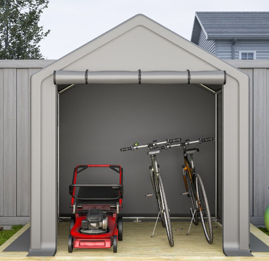 6x6 Ft Garden Shed Heavy Duty Outdoor Portable Garage for Storage